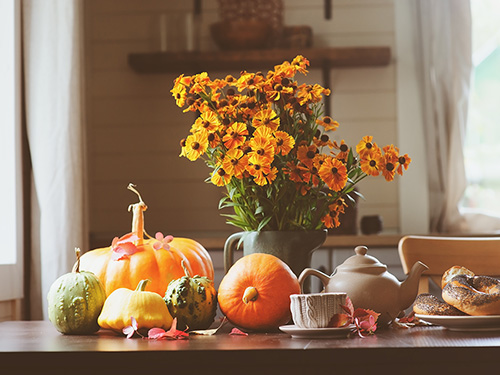 Decorating for fall>